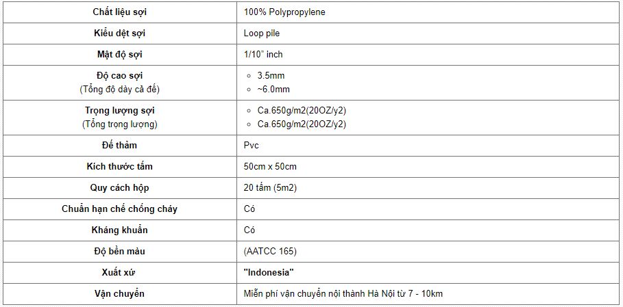 thảm trải sàn Linh Dung